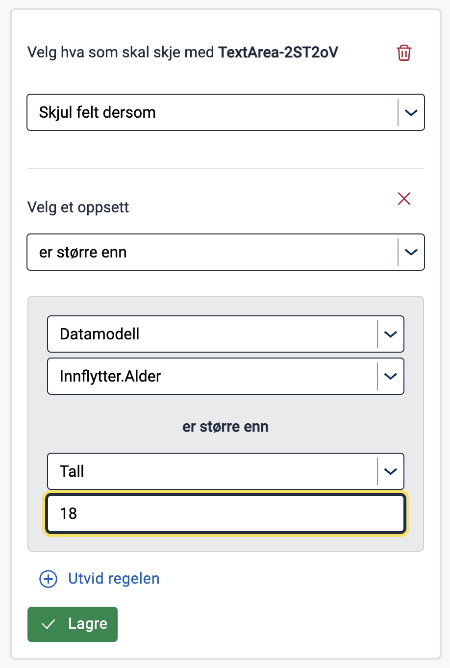 Choose a comparable data source and value for the second element