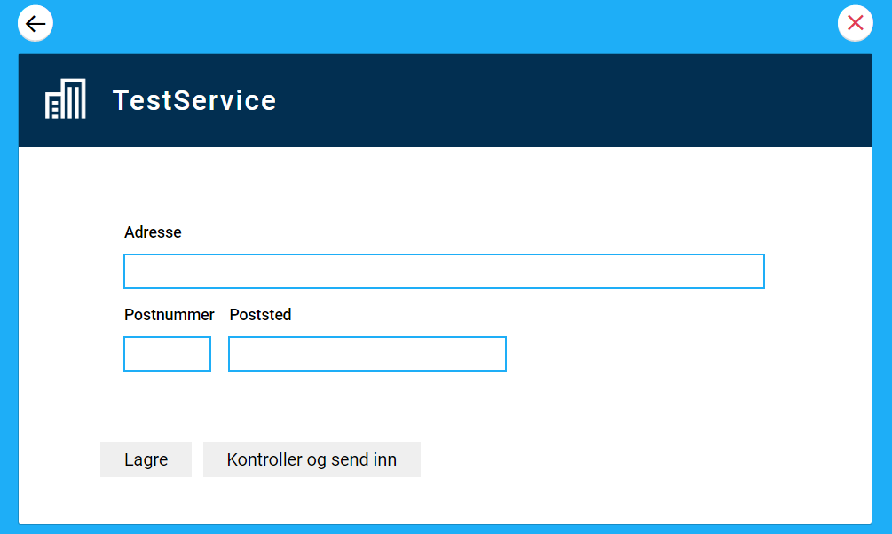 Address (simple mode) - default look