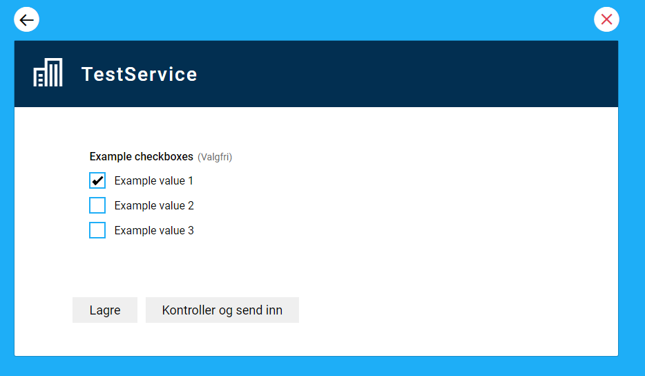 Checkboxes component - default look