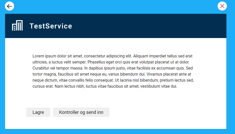 Paragraph component - default look