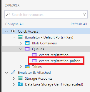 Poison queue marked in red