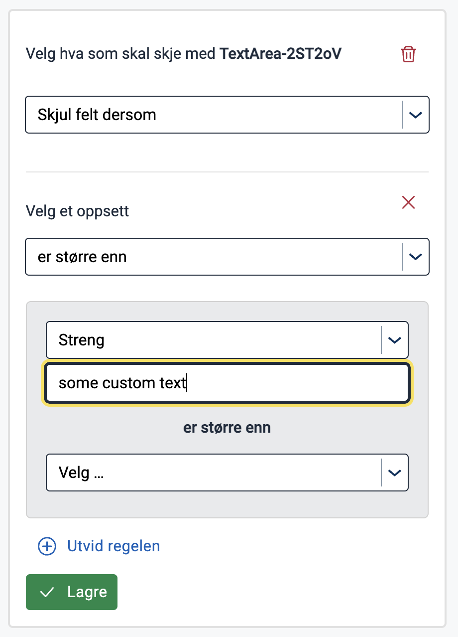 Egendefiner en verdi innenfor datakildens begrensninger hvis datakilden er eksplisitt