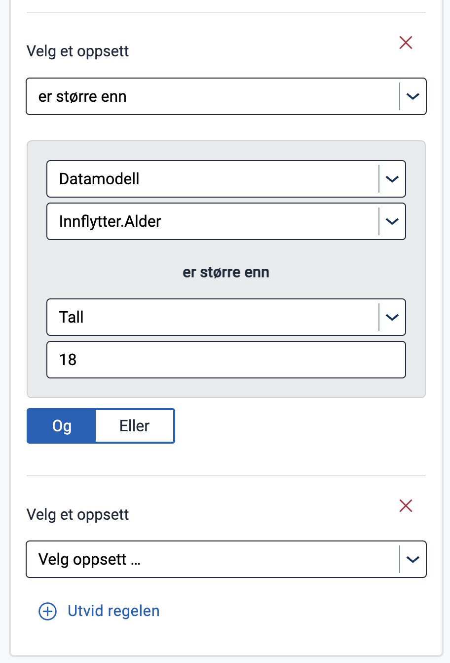 Utvid uttrykk med ekstra underuttrykk